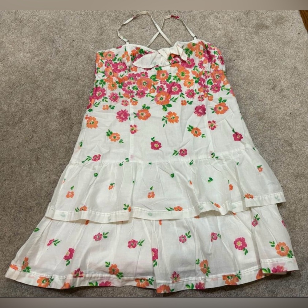 White floral dress